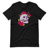 Tattoo Skull and Roses with Dagger Short-Sleeve Unisex T-Shirt