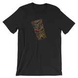 Distressed Angry Tiki Polynesian Themed Short-Sleeve Unisex T-Shirt