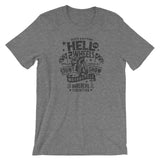 Thrills & Spills Hell on 2 Wheels" Short-Sleeve Unisex T-Shirt