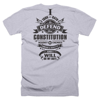 Veteran - Defend the Constitution Oath T-Shirt
