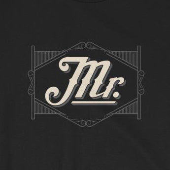 "Mr." T-Shirt, Husband, His & Hers, Mr. & Mrs., Short-Sleeve Unisex T-Shirt