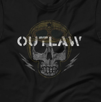 Skull Biker Outlaw Short-Sleeve Unisex T-Shirt
