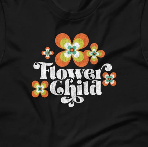 Hippie Chic Flower Child Short-Sleeve Unisex T-Shirt