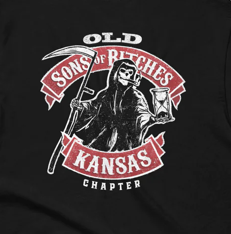 Old SOBs, Kansas Chapter, Front Only Design Unisex t-shirt