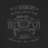 Retro "The Armory" Army Surplus Jeep Short-Sleeve Unisex T-Shirt