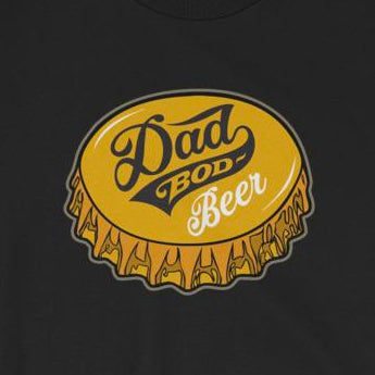 Dad Bod Beer Funny Short-Sleeve Unisex T-Shirt Gift for Fathers, Beer Lovers