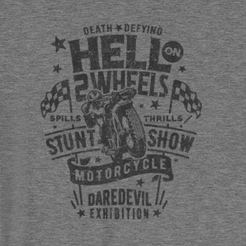 Thrills & Spills Hell on 2 Wheels" Short-Sleeve Unisex T-Shirt