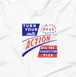 Retro Turn Your Ideas into Action Short-Sleeve Unisex T-Shirt