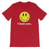 ArtBitz Unisex "I Hate You" Smiley Face Emoji Tee