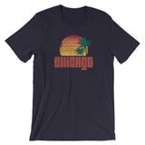 Funny Chicago Beach Surfer Short-Sleeve Unisex T-Shirt