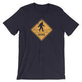 Bigfoot Crossing Street Sign Funny Short-Sleeve Unisex Sasquatch Gift T-Shirt