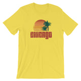 Funny Chicago Beach Surfer Short-Sleeve Unisex T-Shirt