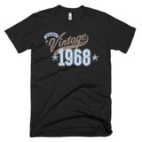 Unisex Year of Birth, 1968, "Vintage" Typographic T-Shirt