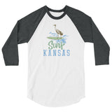 Surf Kansas 3/4 Sleeve Raglan Baseball Shirt