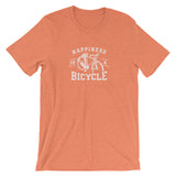 Happiness is a Bicycle Bike Lover's Short-Sleeve Unisex T-Shirt
