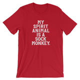 My Spirit Animal is a Sock Monkey Funny Short-Sleeve Unisex T-Shirt