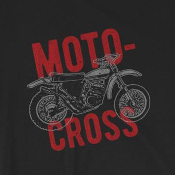 Vintage-Look Motocross Dirt Bike MotorcycleShort-Sleeve Unisex T-Shirt