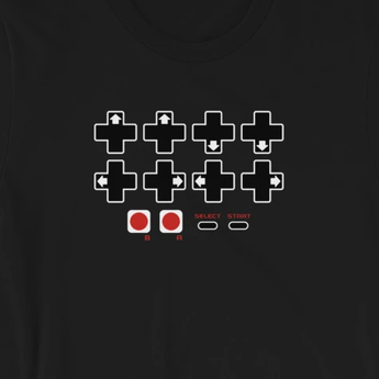 Cheat Code Contra Password Short-Sleeve Unisex T-Shirt