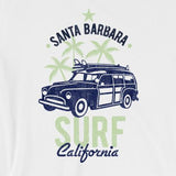 Retro Surf Santa Barbara Beach Woodie Short-Sleeve Unisex T-Shirt