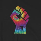 Tie Dye Workers Protest Fist Short-Sleeve Unisex T-Shirt