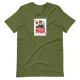 Funny MAGA King Political Playing Card Unisex t-shirt