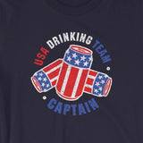 USA Drinking Team Beer Can Flag Unisex T-Shirt